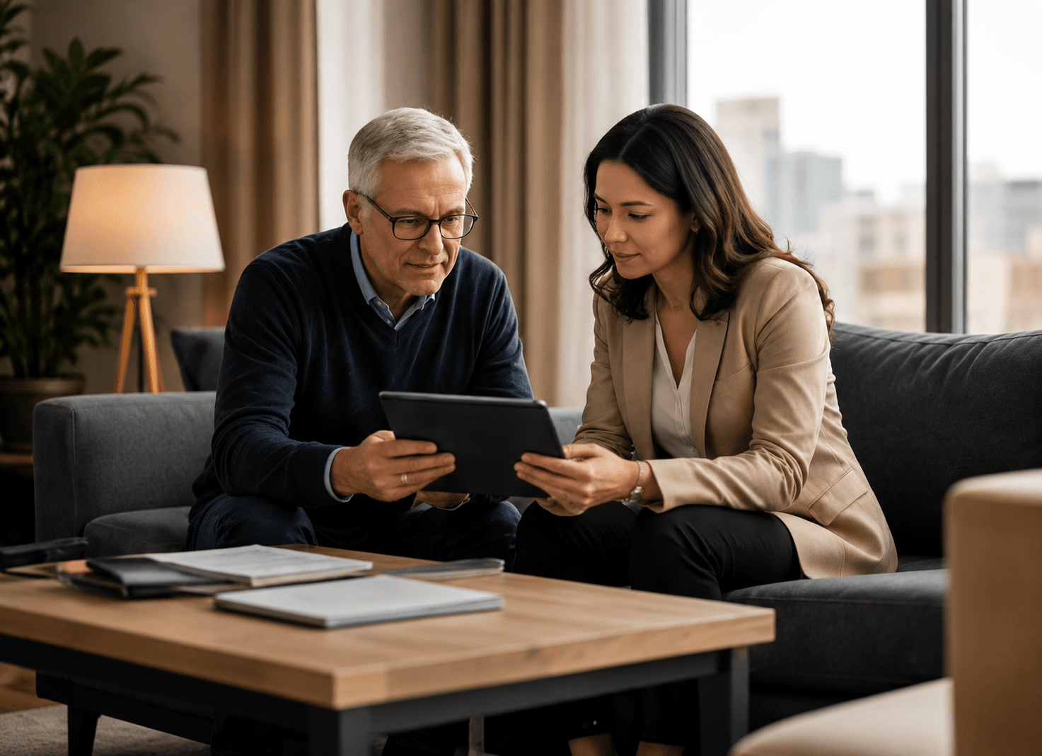 Family planning conversation — sample imagery, not a client photo